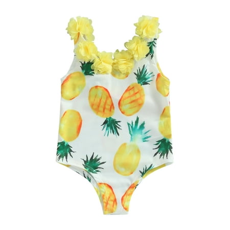 

Toddler Baby Girl Swimsuit Ruffled Bikini Tankini Swimsuit Infant Swimwear One Piece Bathing Suits for Girls