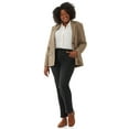 thumbnail image 4 of Free Assembly Long Sleeve Relaxed Fit Plaid Blazer (Women's) 1 Pack, 4 of 13