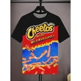 thumbnail image 4 of Camiseta de manga corta con cuello redondo y estampado geométrico Takis para hombre, tela de mezcla de poliéster suave y ligeramente elástica, camiseta fresca para el verano, 4 of 4