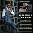 thumbnail image 4 of Serman Brands 2 ID Window Wallet for Men | RFID Blocking | Premium Full Grain Leather | Bifold Top Flip | Extra Capacity Travel Wallet | Texas Brown, 4 of 6
