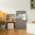 thumbnail image 5 of 31 Gallon Brown Resin Wood Look Outdoor Storage Deck Box with Lockable Lid, 5 of 7