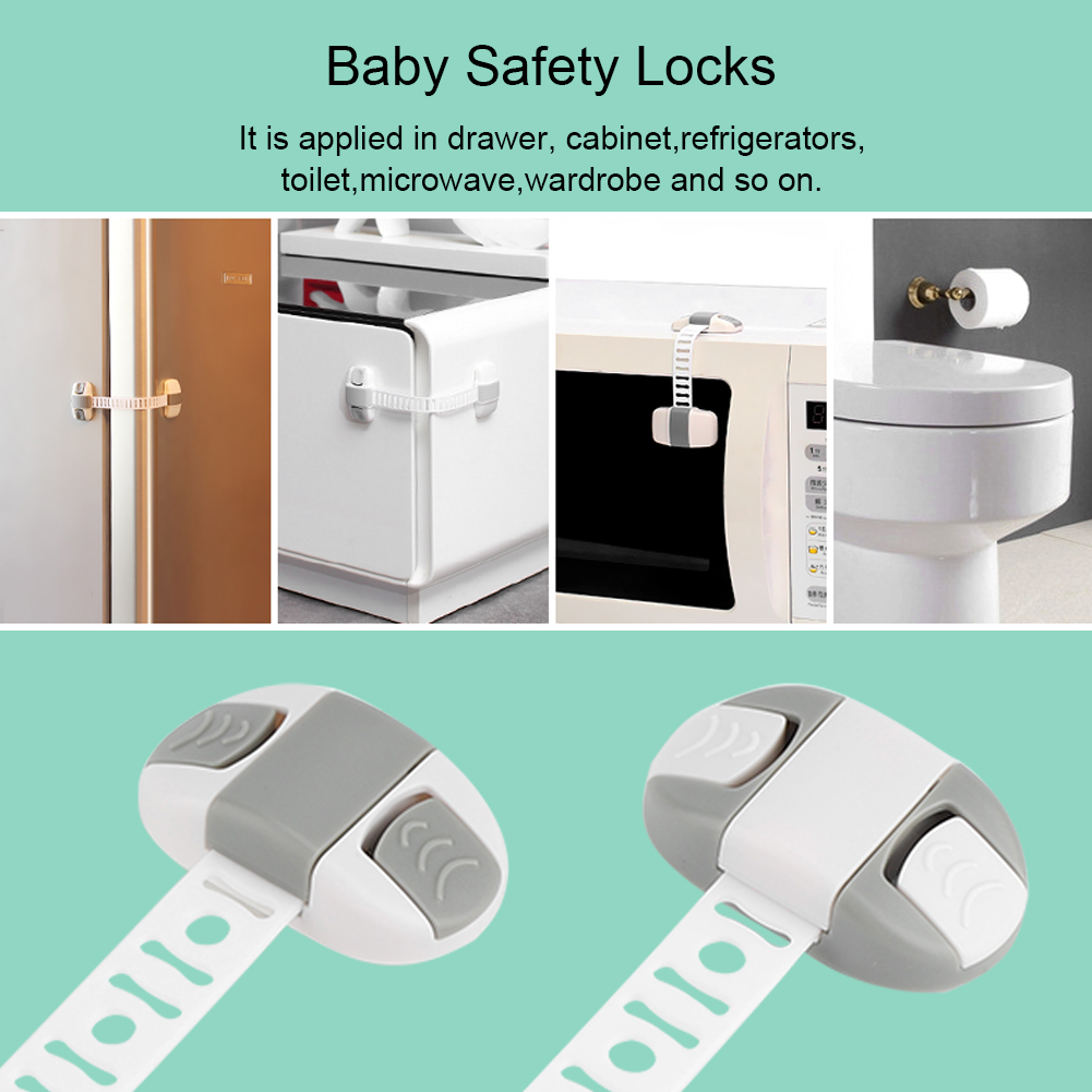Mgaxyff 2Pcs/Set Toilet Lock Baby Safety Care SelfAdhesive