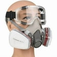 thumbnail image 3 of Reusable Half Mask Respirator 6200 Gas Mask with Filter Cartridges and Pads PZCC, 3 of 4