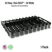 Display Technologies Visi-Fast Plastic 50-Can Capacity Push Glide Beverage Dispenser