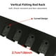 thumbnail image 3 of Soporte vertical para cañas de pescar, ideal para puertas de garaje, capacidad para 6 cañas, fácil instalación con tornillos, disponible en azul y negro, material EVA y ABS, tamaño 34.5x6cm, incluye, 3 of 6