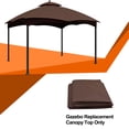 thumbnail image 4 of Eurmax 10x12 Gazebo Replacement Canopy 2 Tier Replacement Canopy,Brown, 4 of 5