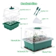 thumbnail image 6 of 5-Pack Seed Starter Kit with LED Grow Lights Indoor Propagation Trays with Adjustable Humidity Dome & Clear Seedling Trays Mini Greenhouse Seed Starting Set for Plants Vegetables Herbs Flowers, 6 of 7