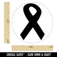 thumbnail image 2 of Awareness Ribbon Solid Self-Inking Rubber Stamp Ink Stamper - Dry Pad (No Ink) - Mini 1/2 Inch, 2 of 7