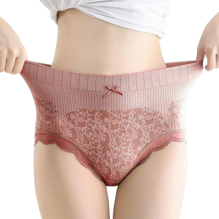 PMUYBHF Womens Briefs Cotton Underwear Women'S High Waist Lace Panties With  Lifter Comfortable And Stylish Underwear For A Flattering Silhouette  Seamless Underwear For Women Xxl 6.99 