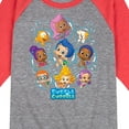 thumbnail image 3 of Bubble Guppies - Bubble Grid - Toddler And Youth Raglan Graphic T-Shirt, 3 of 6