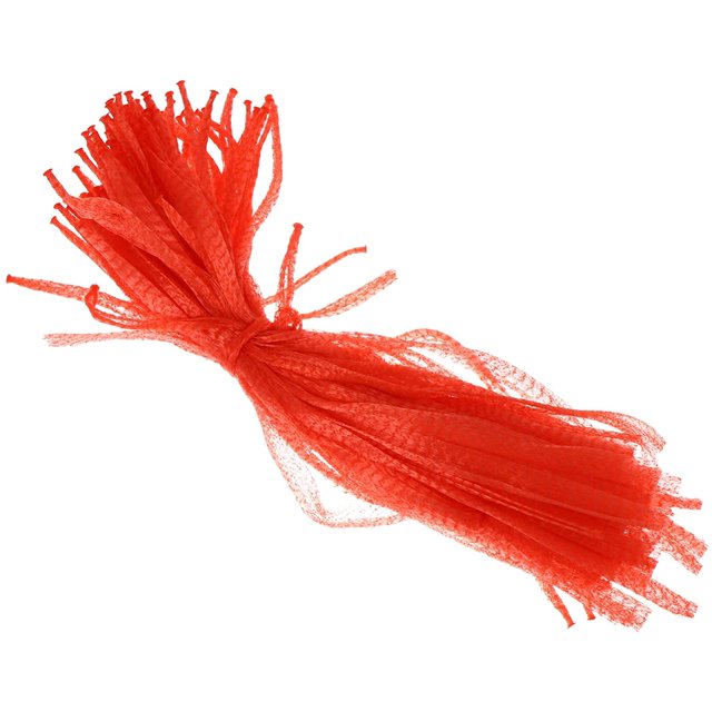 100 Pcs Sacs en Filet Réutilisables pour Fruits et Légumes Sacs en Plastique Filet d'Emballage pour Jouets Fruits Fruits de Mer (Rouge) 12 Pouces/35cm