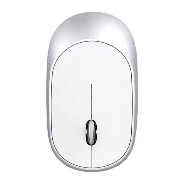 Methold Ratón inalámbrico recargable con Bluetooth de 2,4G, ratón óptico USB para juegos, ratón portátil fino, recién llegado para Mac, y PC Electrónica Plata espacial modo 2