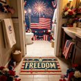 thumbnail image 4 of Independence Day Crystal Velvet Decorative Rug Thickened Sounds-Absorbing Floor Mat For Bedrooms Living Rooms And Entryways Soft Doormat, 4 of 6