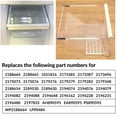 thumbnail image 6 of Kojem WP 2188664, Frigidaire Crisper Pan Drawer Bin, Replacement Fit for Whirlpool, Kenmore, Maytag, Refrigerator, Clear Crisper Pan Bottom Drawer, 6 of 13