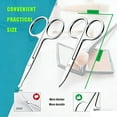 thumbnail image 5 of OFEFE 2-Piece Facial Hair Grooming Scissors Set - Professional Stainless Steel Eyebrow, Nose Hair, Mustache, Beard & Eyelash Trimming Kit with Safety Rounded Tips for Men & Women, 5 of 8