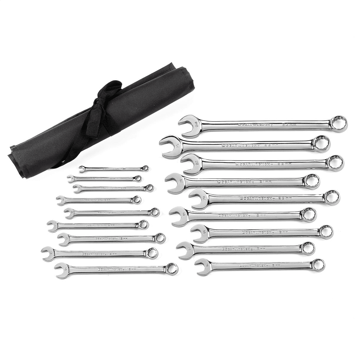 GearWrench 81920 18pc Metric Long Pattern Combo Non-Ratcheting Wrench Set