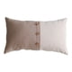 thumbnail image 1 of Funda de almohada para el hogar con costuras de rayas y botones en cuatro colores., 1 of 5