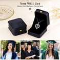 thumbnail image 6 of Iefil S925 Sterling Silver Birthstone Heart Pendant Necklace for Women, Dainty Graduation Gifts 2026, CZ Fine Jewelry, 6 of 8