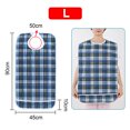 thumbnail image 3 of Double Layer Plaid Bibs Waterproof Greaseproof Adult Bibs Eating Apron Rice Bibs, 3 of 8