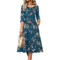 thumbnail image 2 of CIENVNSTG Women's Fashion A-Line Summer Dress - Casual Flowy Dress for Everyday Wear, 2 of 5