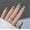 B1, variant on YTTAL French V Tip Press On Nails, Long Square Fake Nails, Buy 2 Get 1 Free, Reusable Black White False Nails Kit with Jelly Glue & Nail File