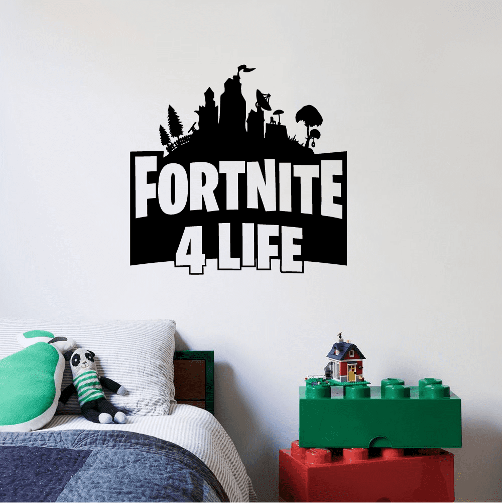 Battle Royal Glider 3D Smashed Wall Break Out Bedroom Boys Girls Wall Art Decal 