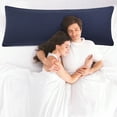 thumbnail image 3 of PiccoCasa Brushed Body Microfiber Zippered Pillowcase Navy 20"x48", 3 of 7