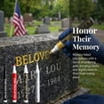thumbnail image 1 of Jiaeri Tombstone Marker Pen for Restoring Faded Grave Inscriptions, Waterproof Monument Lettering Touch-up Pen, Strong Coverage for Gravestone, Memorial, Stone & Granite Restoration, 1 of 7