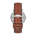 thumbnail image 2 of Fossil Reloj multifunción de fase lunar de acero inoxidable y cuero Neutra Quartz para hombre Color: Plata Teca (Modelo: FS5903), 2 of 5