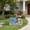 Brown+Blue, variant on 25.59" H Solar Rottweiler Planter with Welcome Sign & Lantern,Resin Dog Flower Pot,Shatterproof Fade Resistant Outdoor Garden Statue for Yard Patio Lawn Decor,Brown+Black