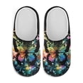 thumbnail image 2 of POLERO Soft Indoor Closed Toe Slippers Non-slip Sole Lightweight House Slippers Bedroom Home Shoes Butterfly Paint Splatter Print, Size 12-13, 2 of 7