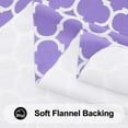 thumbnail image 5 of decorUhome Waterproof Vinyl Tablecloth with Flannel Backing for Round Tables-60 inch,Wipeable Stain Resistant Table Cover,Moroccan,Lavender,Indoor and Outdoor, 5 of 7