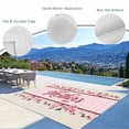 thumbnail image 3 of Happy Mother's Day Outdoor Rug 5x7 Ft - Reversible Patio Rug Outdoor Camping Rugs, Pink Floral Buffalo Plaid Burlap Washable Indoor Outdoor Area Rugs, Non-Slip Outdoor Carpet Runner for Deck/Porch, 3 of 8