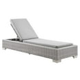 thumbnail image 2 of Modway Conway Outdoor Patio Wicker Rattan Chaise Lounge in Light Gray Gray, 2 of 9