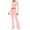 Pink, variant on Wyzesi Casual Shorts Suit for Women White Women's Two Piece Sets Fold Over Flare Pants Set Long Sleeve Cropped Top Casual Outfits Pajamas Sets Shorts Suit Women Red