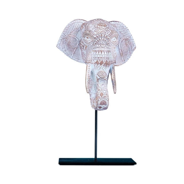 Estatua de elefante, escultura de animal, coleccionable, figura de arte de resina decorativa, decoración de escritorio para dormitorio, , enci