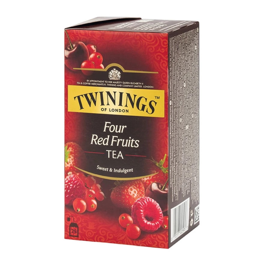Twinings Tea Red Fruits Tea Sweet & Indulgent 25 Tea Bags -