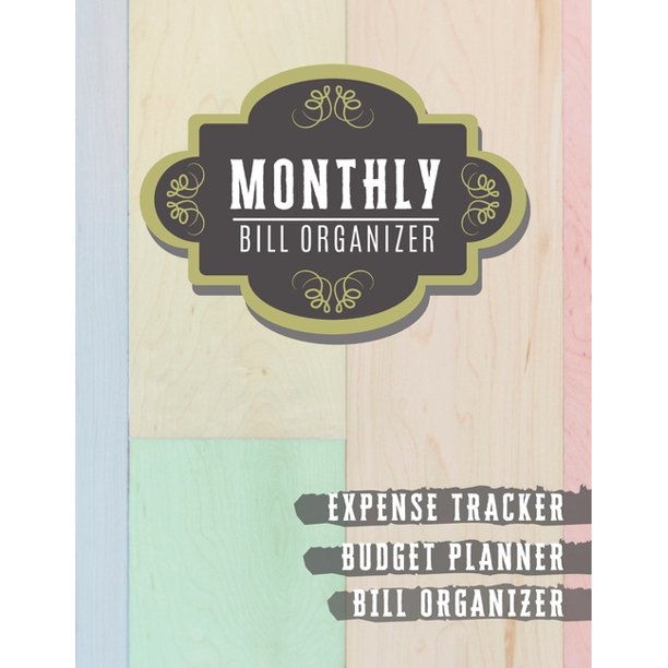 Financial Planner Budget Book Monthly Expense Tracker Bill Organizer
