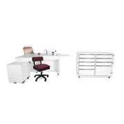 Studio Sets | Dingo Bundle With Kangaroo & Joey Ash White: Crown Ruby Hydraulic Chair