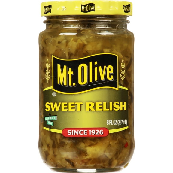 Mt Olive Sweet Relish Pickles, 8 fl oz Jar