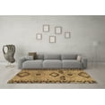 thumbnail image 3 of Ahgly Company Indoor Square Abstract Brown Contemporary Area Rugs, 4' Square, 3 of 4