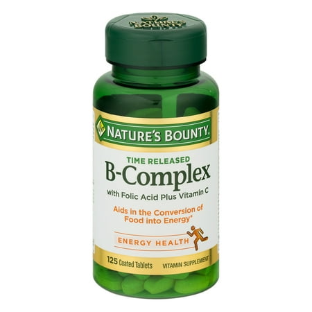 Nature's Bounty B-Complex Time Released, Coated Tablets, (Best Time To Take Vitamin Tablets)