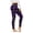 Purple, variant on WREESH Womens Yoga Pants Stretch Yoga Leggings Fitness Running Gym Sports Full Length Active Pants Yoga Full Length Pants Blue