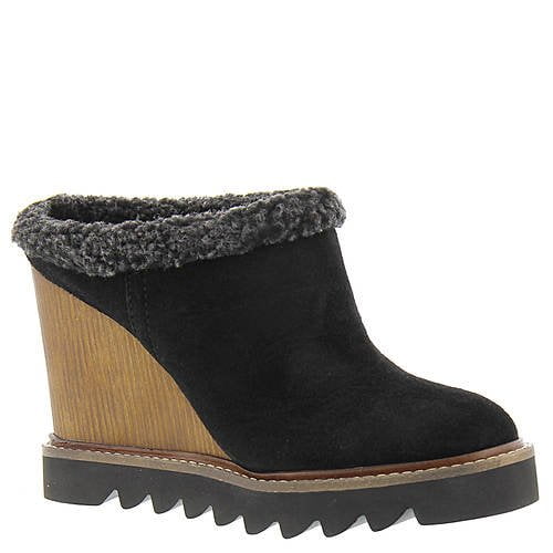 1.STATE Bcbgeneration Women's Nerissa Suede Wedge Mules (9, Black