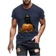 thumbnail image 1 of Shorts Courts pour Hommes Shorts Courts pour Hommes Blouses/T-Shirt à Manches Courtes à Col Rond Imprimé d'Halloween pour Hommes, 1 of 5