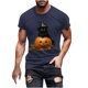 thumbnail image 2 of Blusas y camisas de manga corta y cuello redondo para hombre. Blusas/camisetas de manga corta con cuello redondo y estampado de Halloween para hombre. Blusa para hombre., 2 of 5