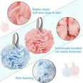 thumbnail image 4 of Bath Sponges Bath Loofahs Mesh Pouf Shower Wash Ball Large 3 Packs 60g Each Soft Eco-Friendly for Men& Women Cleanse, Smooths Skin, Exfoliating, 4 of 5