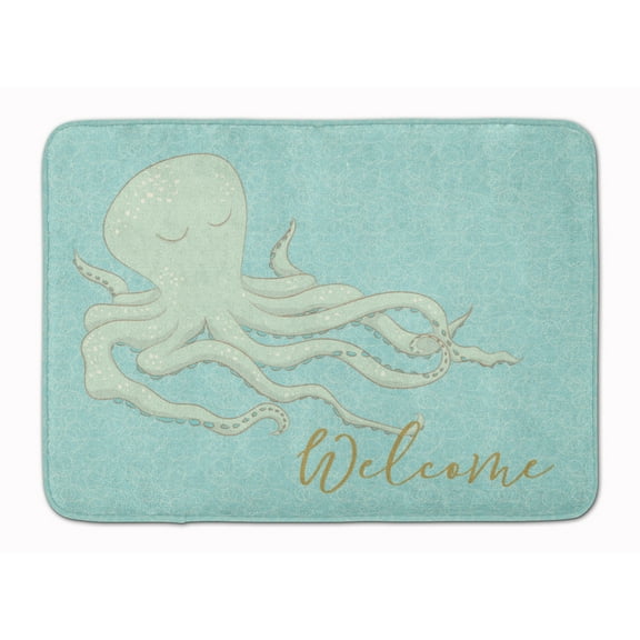 Octopus Welcome Machine Washable Memory Foam Mat