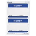 thumbnail image 2 of Universal UNV39110 3-1/2 in. x 2-1/4 in. Self-Adhesive 'Visitor' Name Badges - White/Blue (100/Pack), 2 of 2