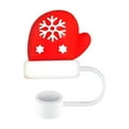 thumbnail image 4 of Christmas Silicone Straw Covers Cap Toppers Compatible all Cup Straw,Reusable Cute Santa Elk Penguin Straw Tips Lids Protectors for Cups Straws Accessories,Christmas Clearance, 4 of 5